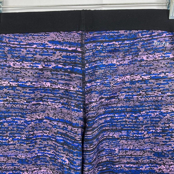 Nike Pro Leggings Womens M Purple Blue Static Pants Stretch DriFit Training Gym - Picture 4 of 11